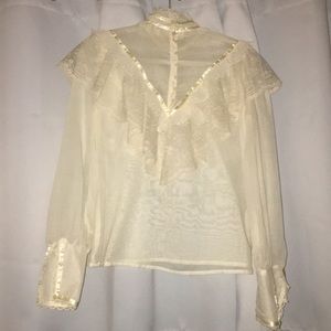 Vintage cream blouse